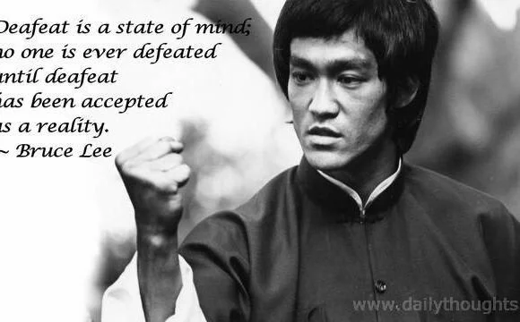 Defeat is a state of mind