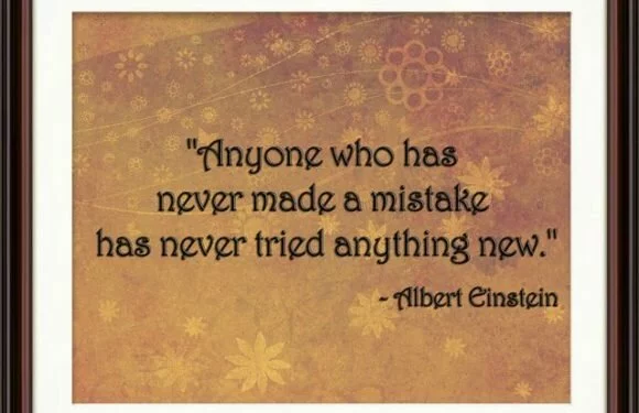 Anyone who has never made a mistake…