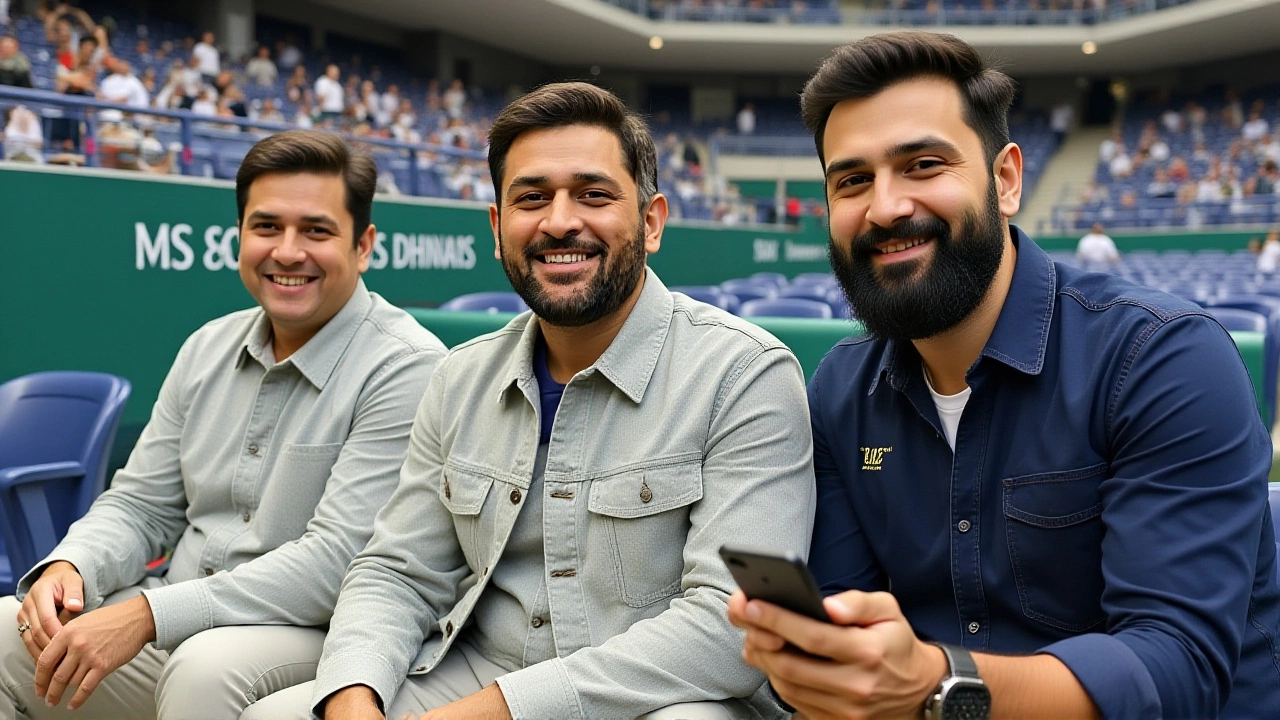 MS Dhoni Appears at US Open 2025 as Djokovic Beats Fritz