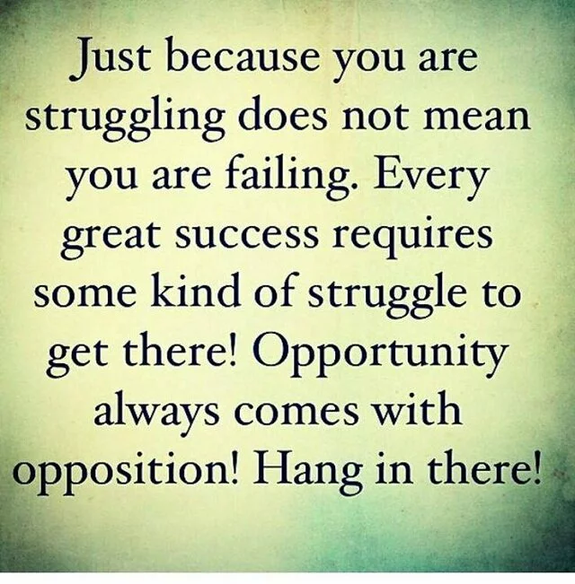 Just because you are struggling…