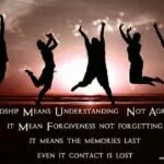 Friendship means understanding, not agreement quote