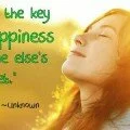 Don’t put the key to your happiness ..