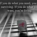 If you do what you need, you’re surviving…