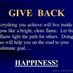 Give back quote