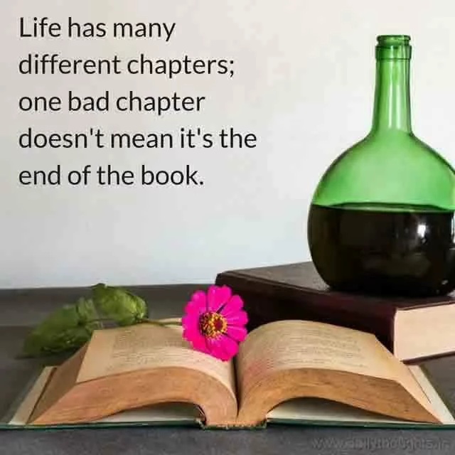 Life has many different chapters for us quote