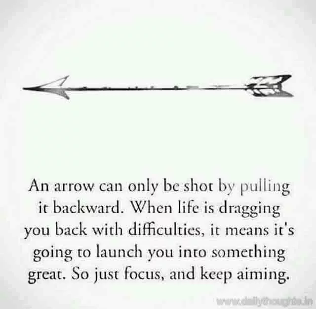 Focus and aim quote