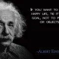 If you want to live a happy life Albert Einstein Quote with Image