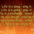 LIfe is Song Sai Baba Quote