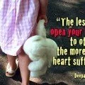 The less you open your heart to others deepak chopra quote with image