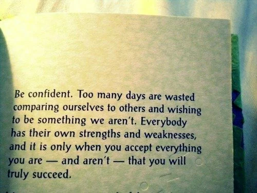 When you accept everything you are, and aren’t, you will succeed