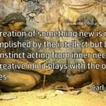 The creation of something new carl jung quote with image