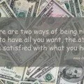 two ways being rich quote picture