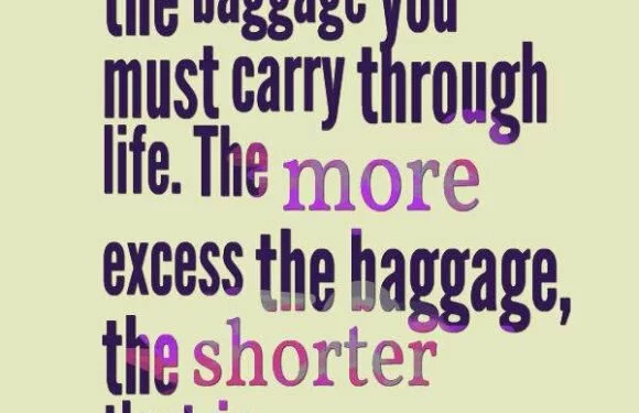 Your body is the baggage