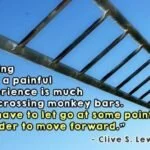 Getting over a painful experience Clive S.Levis Quote