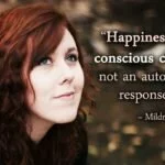 happiness is a conscious choice quote image