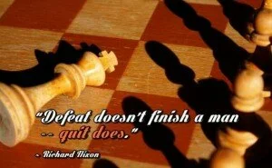 Defeat doesn’t finish a man