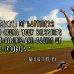 Secret of happiness william penn quote