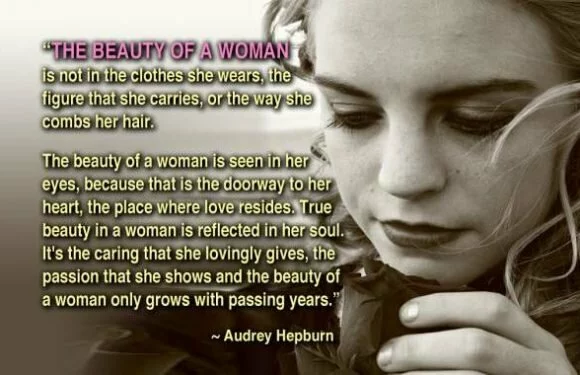 The beauty of a woman