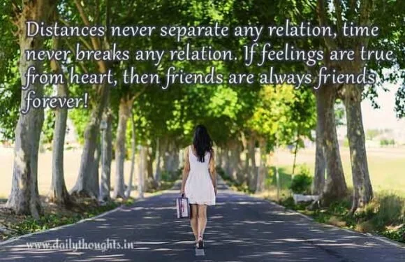 Distances never separate any relation