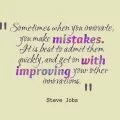 Sometimes when you innovate, you make mistakes steve jobs quote