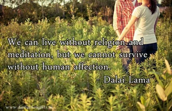 We can live without religion and meditation